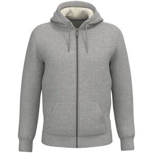Native Spirit Unisex Adult Sherpa Lined Full Zip Jacket / Moon Grey Heather